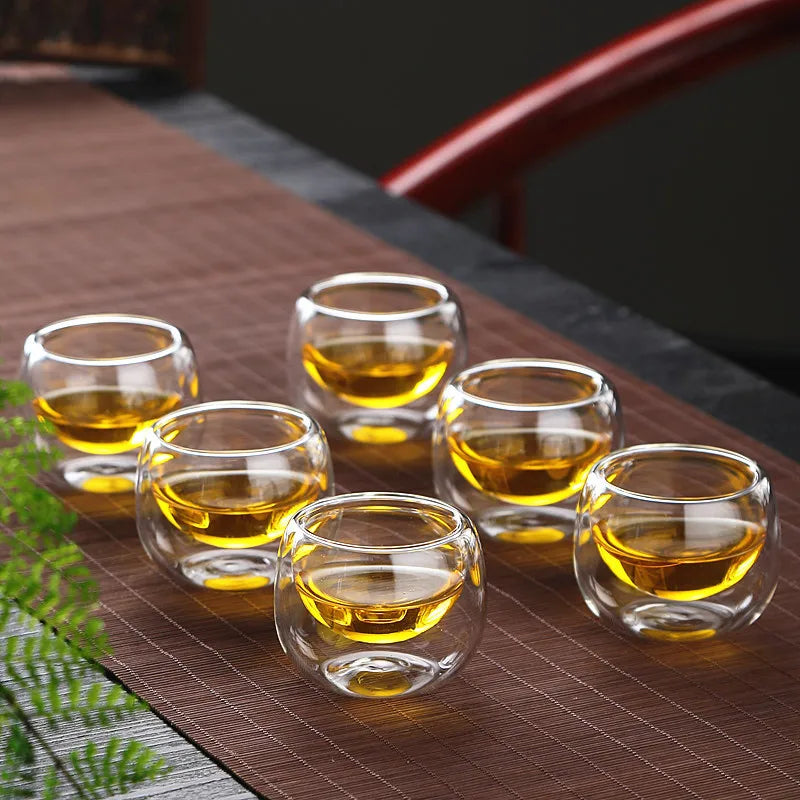 "1L Borosilicate Teapot & 50ml Teacup Set"