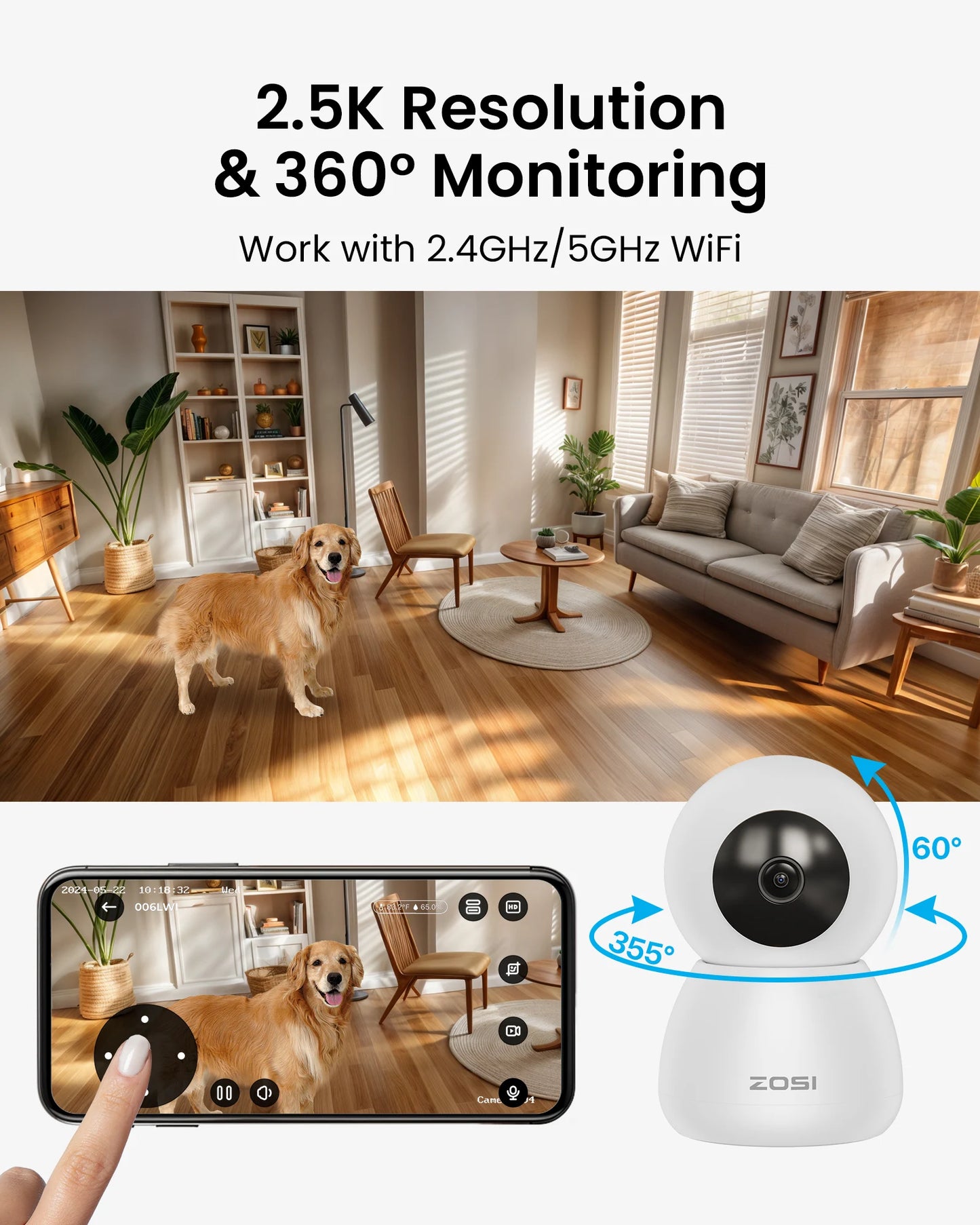 Smart Baby Pet Monitor Auto Track