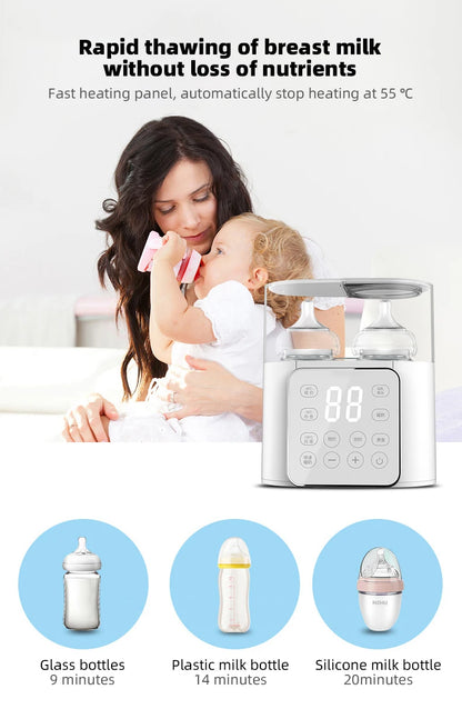 👶 Baby Bottle Warmer – 5-in-1 Multifunction Heater & Sterilizer!