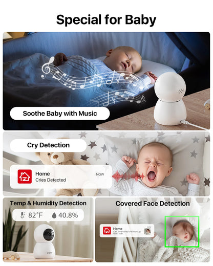 Smart Baby Pet Monitor Auto Track
