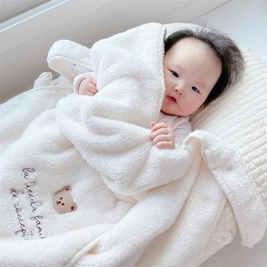 Plush baby blanket