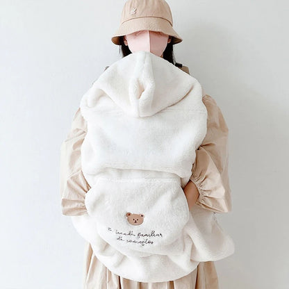 Plush baby blanket