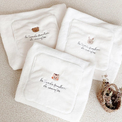 Plush baby blanket
